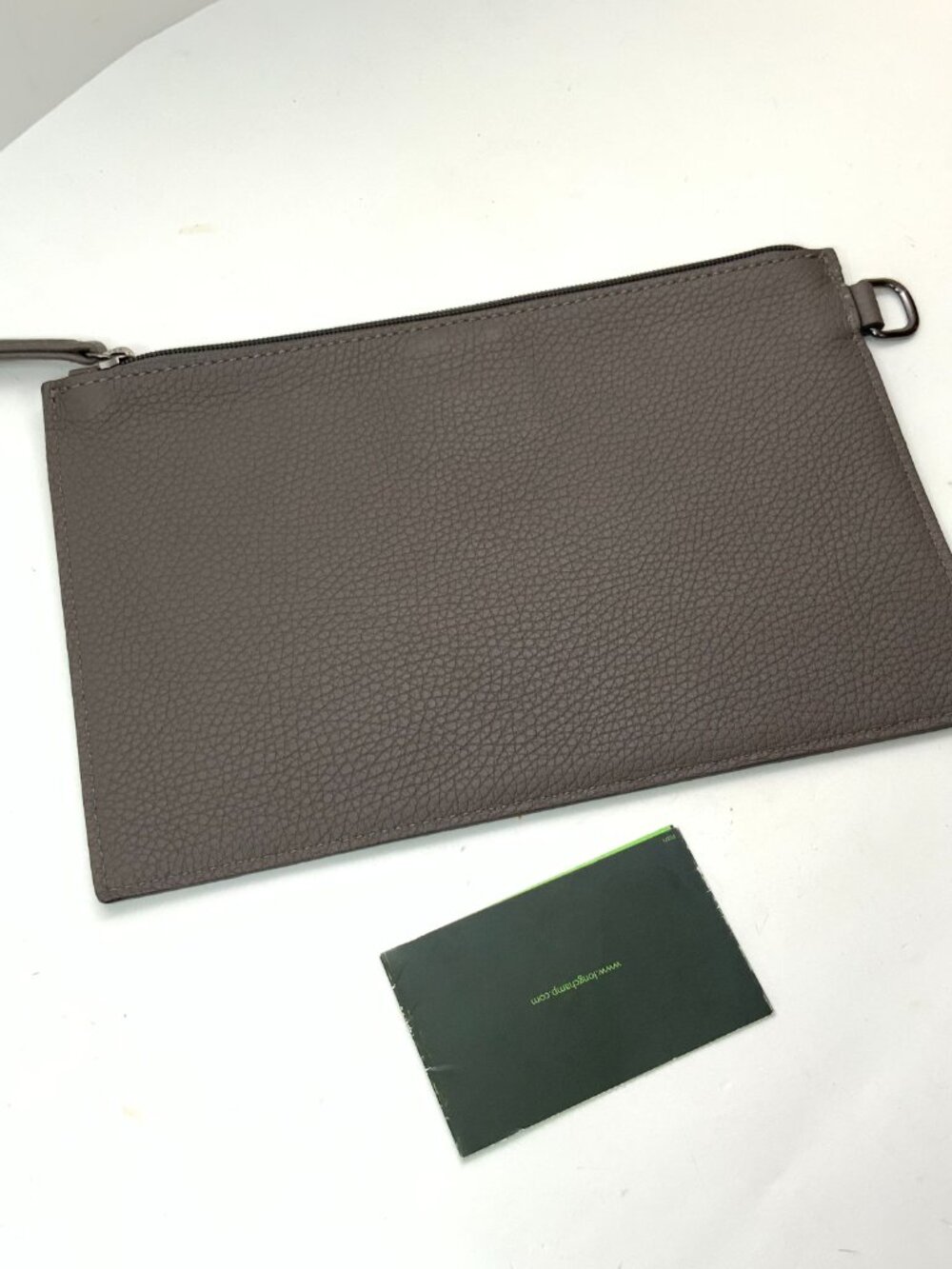 Women's Longchamp Brown Leather Clutch Bag